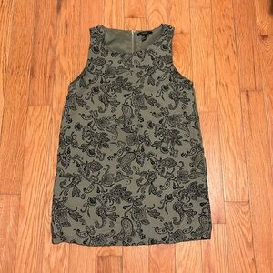 gothic paisley print dress
